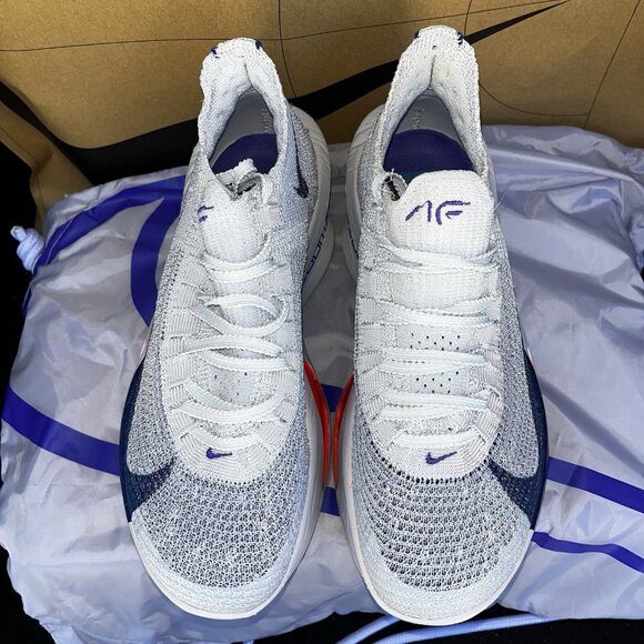 NEW Nike Air Zoom Alphafly Next% 3 Grey Blue Void  FD8315-001 Women Size 7 - Picture 4 of 7